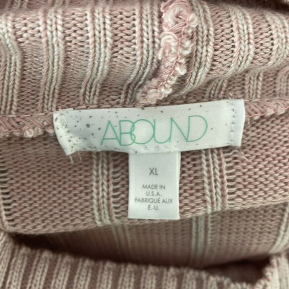 NWT abound ribbed turtleneck crop sweater in pink salmon - Picture 8 of 8